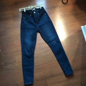 Loft dark wash skinny jeans